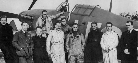 Bader and his pilots.